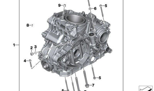 Parafuso Allen flangeado OEM 11118562700 para motocicletas BMW G 310 R, G 310 GS, G 310 RR. Originais BMW Motorrad.