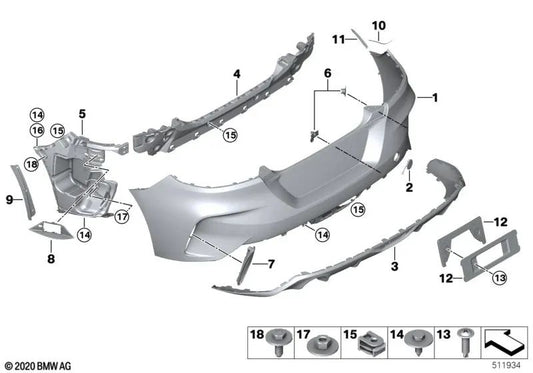 Right protective film for BMW Z4 G29 (OEM 51127451902). Original BMW