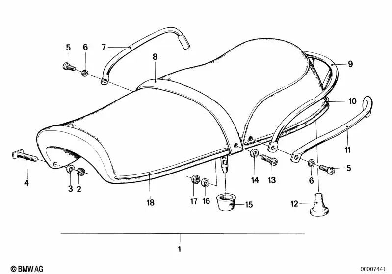 Moldura para BMW E46, F30, F80 (OEM 52531232973). Original BMW.
