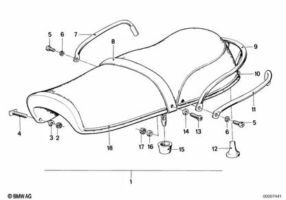 Moldura para BMW E46, F30, F80 (OEM 52531232973). Original BMW.