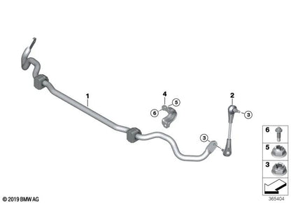 Pendelstutze para BMW I12, I12N, I15 (OEM 31306858500). Original BMW.