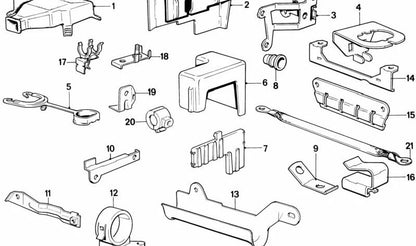 Tapa de distribuidor OEM 12521286052 para BMW E21, E30, E12, E28, E24, E23. Original BMW.