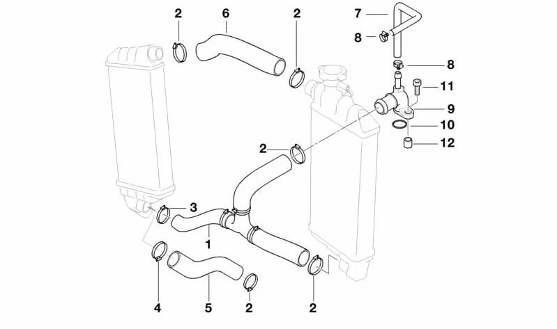 Junta tórica (O-Ring) OEM 11111460392 para BMW Motorrad K 1200 GT, K 1200 RS, K 75, K 75 RT, K 75 S, K 100, K 100 RS, K 1. Medidas 27,3 x 2,4 mm. Original BMW Motorrad.