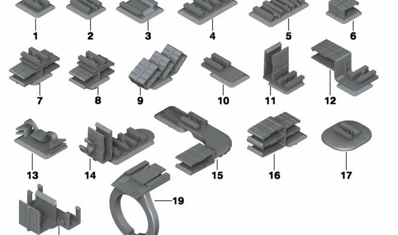 Soporte conector eléctrico negro OEM 61138365555 para BMW E87, E88, F20, F21, E36, E46, E90, E91, E92, E93, E39, E38, E65, E66, E84, E83, F25, E53, Z3, E89, E52. Original BMW.