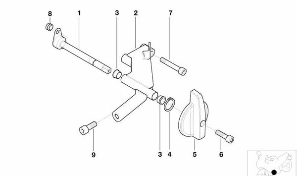 Tubo de goma OEM 23417650077 para BMW Motorrad K 1200 LT (KK58) modelos 1998-2009. Original BMW Motorrad.