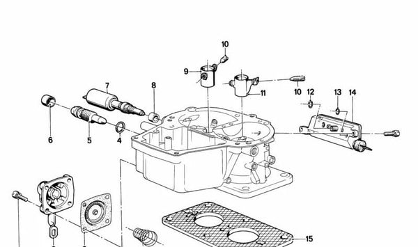 Tapa de bomba de combustible OEM 13111709146 para BMW E21, E12. Original BMW.