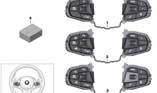 ** OEM Multifunktionsknopf 61317854190 für BMW F90, G30, G31, G32, G01, F97, G02, F98. Original BMW **