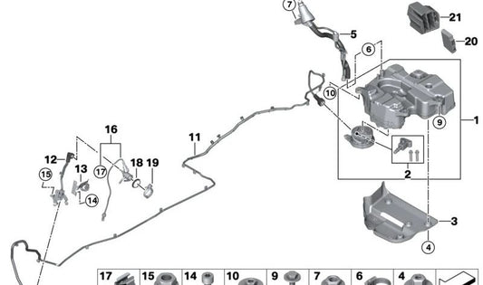 Módulo de dosagem de SCR para BMW F70, U06, U11, U10 e Mini U25 (OEM 1178471352). BMW original