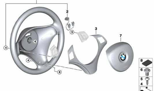 Sports Steering Wheel for BMW E90N, E91N, E92N, E93N (OEM 32306797892). Genuine BMW