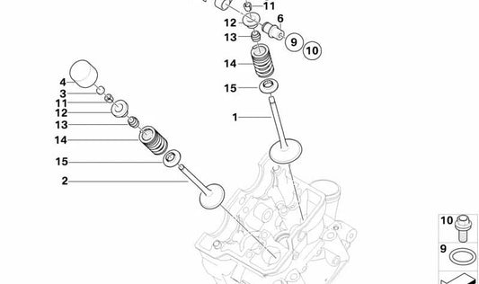 Anillo O OEM 07119906614 para BMW Motorrad G 450 X K16. Original BMW Motorrad.