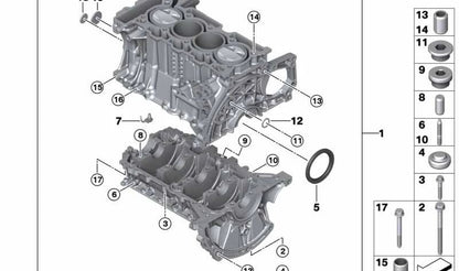 Retén de cigüeñal OEM 11117568263 para MINI R55, R56, R57, R58, R59, R60, R61, F20, F21, F30, F31 y BMW F20, F21, F30, F31. Original MINI y BMW.