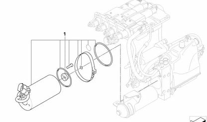 Kit motor eléctrico OEM 23017841032 para BMW E60, E61, E63, E64. Original BMW.