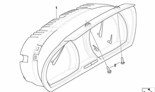 Cuadro de instrumentos sin codificar OEM 62103451590 para BMW E83 (X3). Repuesto original BMW.