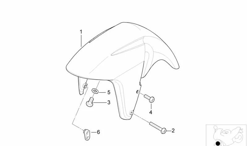 Avvitare Alomado con disegno OEM M5X20 46622307915 per BMW R1100S, R1150RT, R850RT, R1150R, R850R, R1100RS ... e altro. BMW MOTORAD originale.