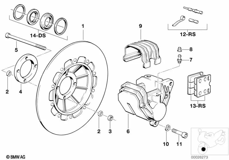 Juego de Piezas de Montaje para BMW Para varios modelos/series de BMW (OEM 34111454721). Original BMW