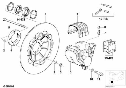 Juego de Piezas de Montaje para BMW Para varios modelos/series de BMW (OEM 34111454721). Original BMW