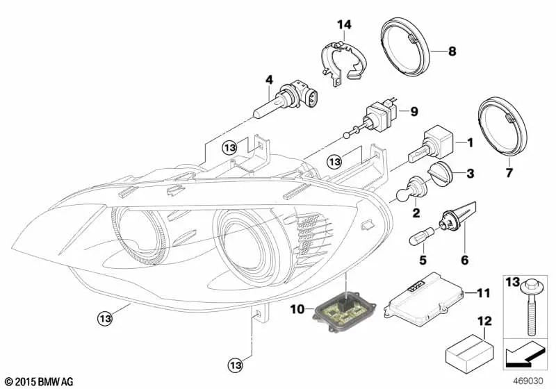 Xenon Light Control Unit für BMW E70, E71, E72 (OEM 63117248050). Original BMW