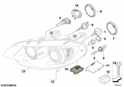 Xenon Light Control Unit für BMW E70, E71, E72 (OEM 63117248050). Original BMW