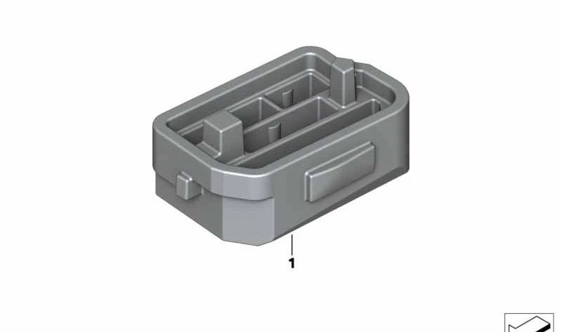 Soporte de módulo OEM 61352990911 para BMW E84. Pieza original BMW, ideal para fijación de módulos electrónicos en el vehículo.