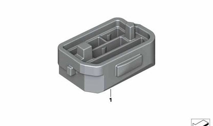 Soporte de módulo OEM 61352990911 para BMW E84. Pieza original BMW, ideal para fijación de módulos electrónicos en el vehículo.