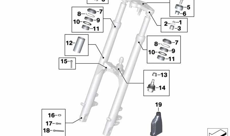 Rodamiento de bolas angular OEM 31422314723 para BMW Motorrad K 1200 LT, R 1100 GS, R 1100 R, R 1100 RT, R 850 C, R 850 GS, R 850 R, R 850 RT, R 1200 C. Original BMW Motorrad.