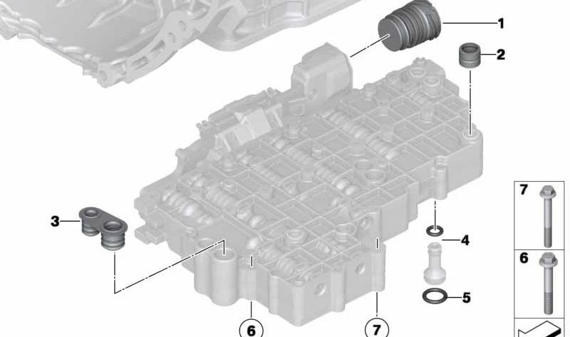 ** OEM 24607599377 Retentor da lagoa para BMW E72. BMW original.