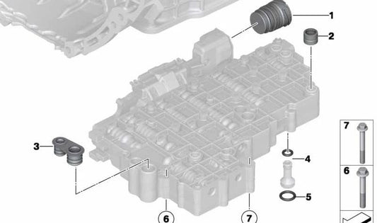 ** OEM 24607599377 Retentor da lagoa para BMW E72. BMW original.