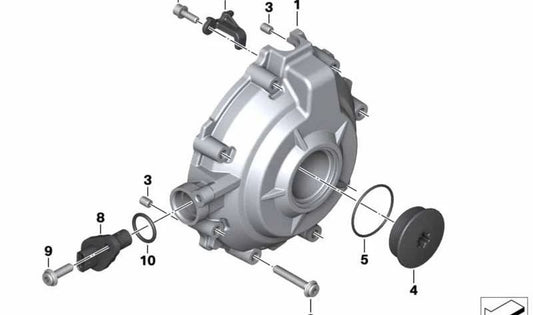 Vis à tête cylindrique ISA M6x35 OEM 11147724485 pour motos BMW HP4, S 1000 RR, S 1000 R, S 1000 XR, M 1000 RR, M 1000 R et M 1000 XR. Original BMW Motorrad