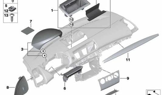 Tuerca chapa autoblocante OEM 07146960290 para BMW E81, E82, E87, E88. Original BMW.
