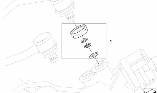 Kit di riparazione FCD OEM 32416761704 per BMW E65, E66. BMW originale.
