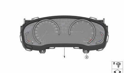 Instrumento combinado para BMW Série 3 G20, G21 (OEM 62109842915). BMW original