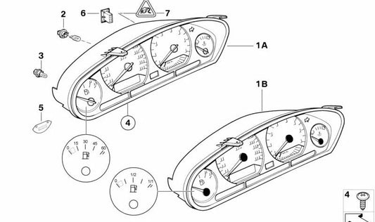 Original "Unleaded - Super Fuel" sticker OEM 71212122247 for BMW E36. Original BMW.