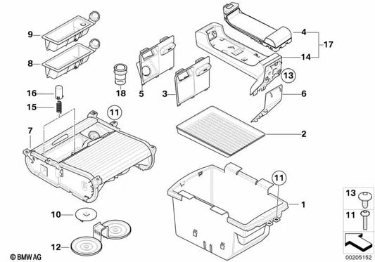 Feder für BMW X5 E70, E70N, X6 E71, E72 (OEM 51169181116). Original BMW