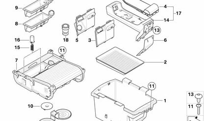 Alfombrilla para BMW X5 E70, E70N, X6 E71 (OEM 51166971035). Original BMW