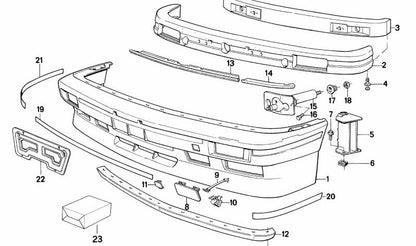 Soporte izquierda OEM 51112238091 para BMW E30. Original BMW.