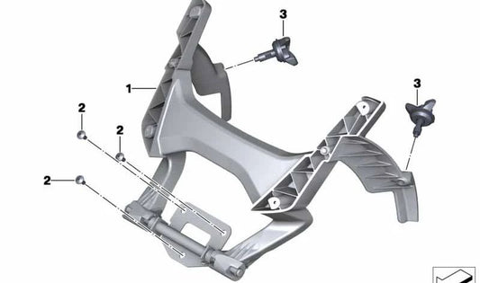Regulación de parabrisas mecánica OEM 46637725119 para motos BMW C 600 Sport, C 650 Sport. Original BMW Motorrad.