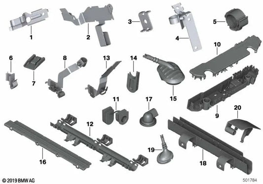 Abdeckplatte für BMW E70, E71 (OEM 12217806409). Original BMW