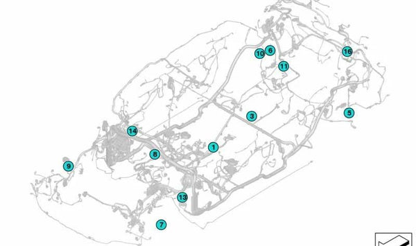 Conector eléctrico OEM 61136906007 para BMW G80, G81, G22, G23, G26, G82, G83, E65, E53. Original BMW.