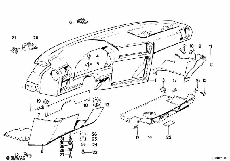 LINHO DIREITO DIREITO PARA BMW 3 E30 SERIES (OEM 5145188120). BMW original.