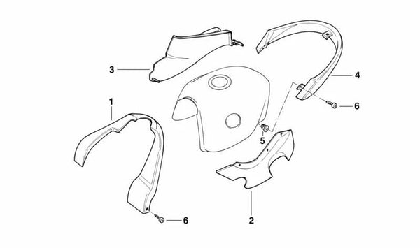 Tapa del depósito de combustible OEM 46632313460 para BMW Motorrad R2 (2002). Compatible con modelos R2 del año 2002. Pieza original BMW Motorrad.