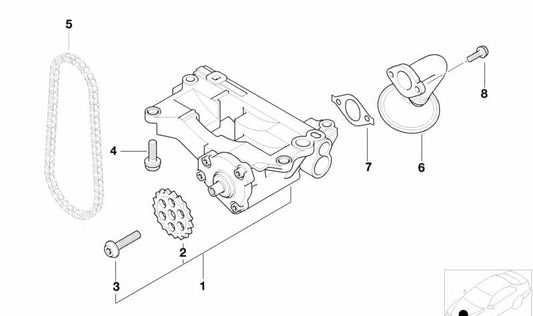 Non-asbestos engine gasket OEM 11412247885 for BMW E46, E39, E38, E65, E83, E53. Genuine BMW.