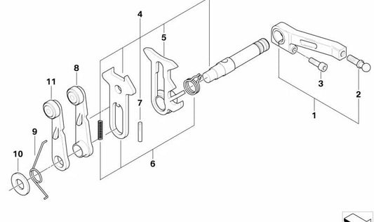 OEM Distanciciaor Washer 23312330232 pour BMW R1150GS, K1200RS, R1200C ... et plus encore. BMW original Motorrad.