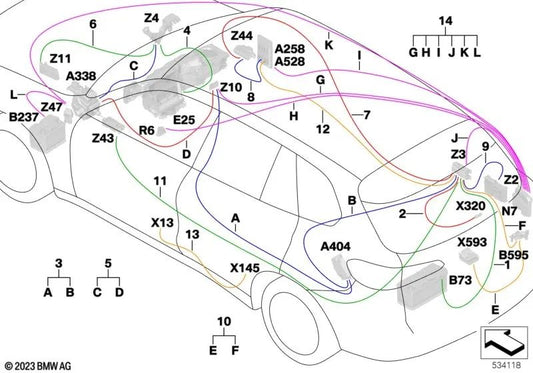 Integrated brake system repair module for BMW X5 F95, G05, G18, X6 F96, G06, X7 G07 (OEM 61125A04482). Original BMW