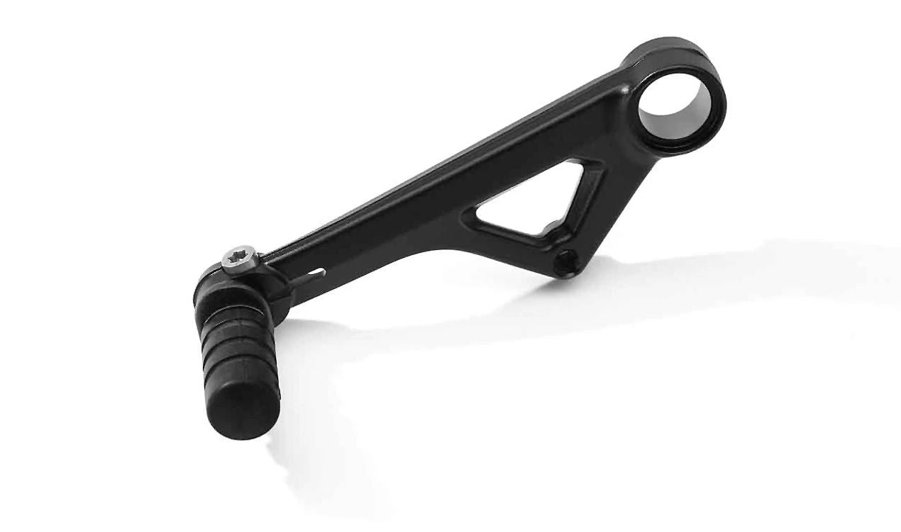 Leva cambio regolabile nera OEM 77252455704 per moto BMW R1200GS, R1250GS, R1200GS Adv., R1250GS Adv. BMW Motorrad originale.