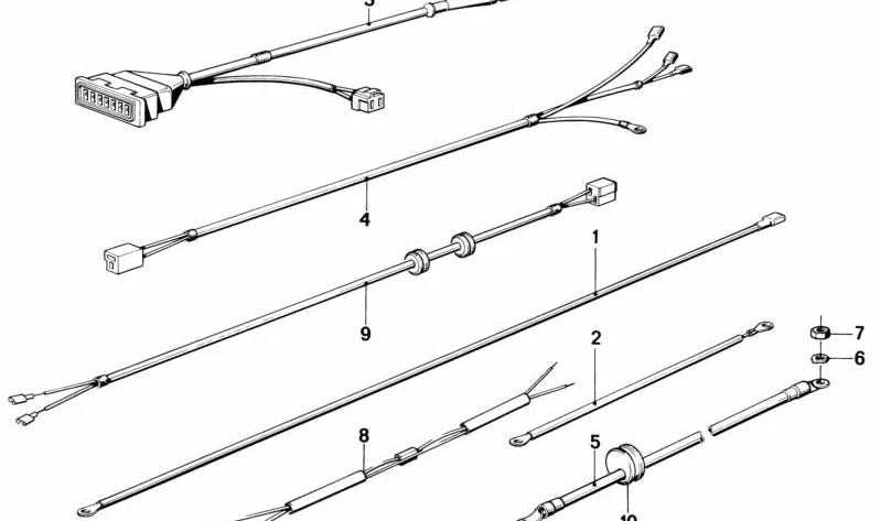Cable de batería negativo para BMW R 248 (OEM 61121244475). Original BMW