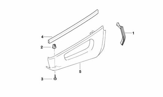 Assento direito do tanque de combustível em chapa de aço OEM 46632324874 para motocicletas BMW R1100GS, R850GS. Originais BMW Motorrad.