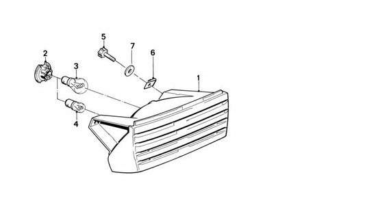 OEM adjusting screw 71601231263 for BMW E39, R50. Original BMW.