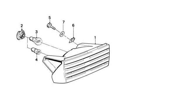 Tornillo de ajuste OEM 71601231263 para BMW E39, R50. Original BMW.