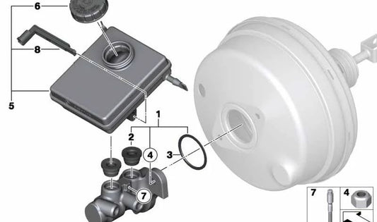 Interruptor de aviso OEM 34336797476 para BMW X3 F25 y X4 F26. Original BMW.