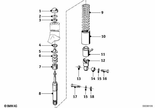 Pulso di chiusura in alluminio Pulido per BMW diversi modelli/serie (OEM 33533054212). BMW originale